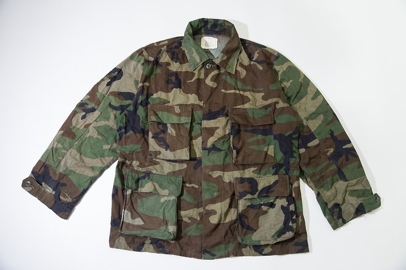 US military BDU jungle combat suit tear-resistant L - Men's Shirts - Cotton & Hemp Green