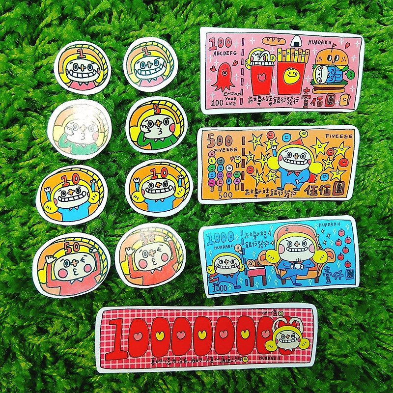New Year's money sticker pack - Stickers - Paper Red