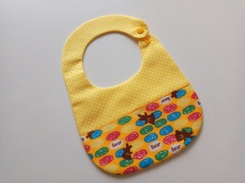 <黄> Candy Bear Miyue Gift Baby Bib Baby Bib - Baby Gift Sets - Cotton & Hemp Yellow