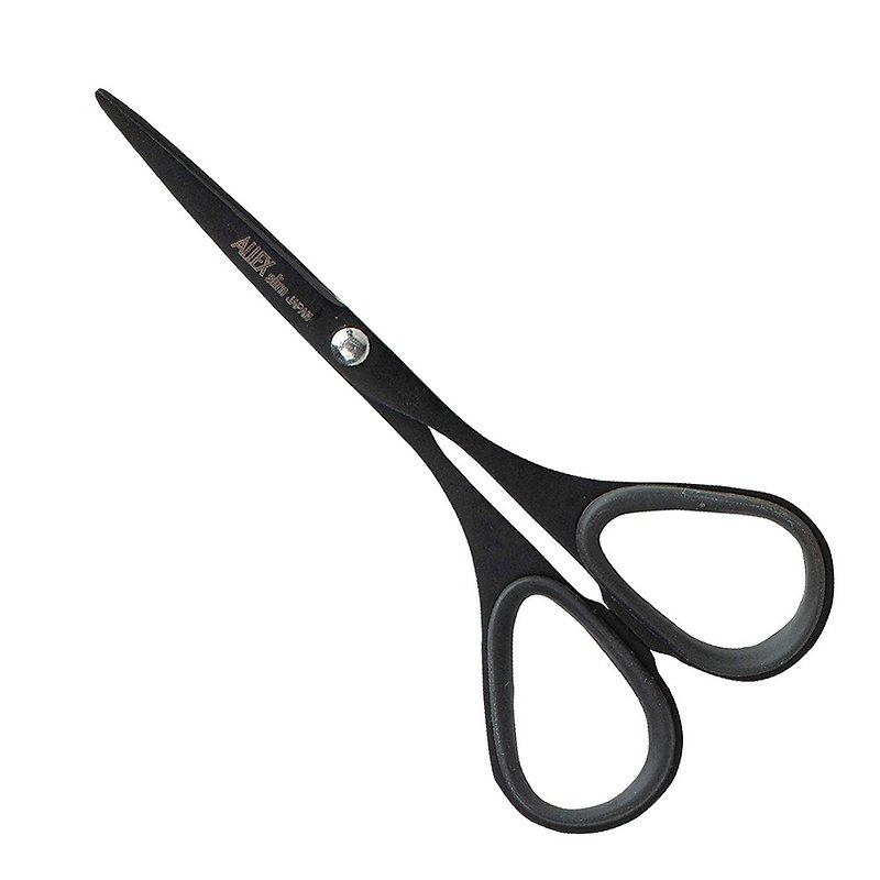 Lin Blade Slim Scissors (Mini) 100-Non-stick Black - กรรไกร - สแตนเลส สีดำ