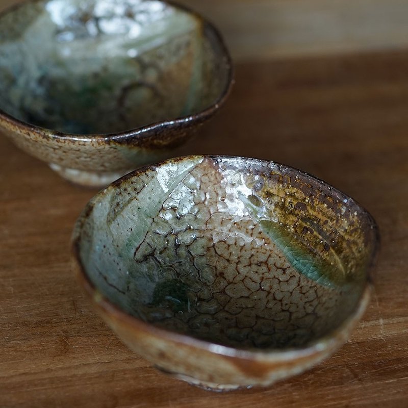 釉彩紋器灰釉碗 - 碗 - 陶 