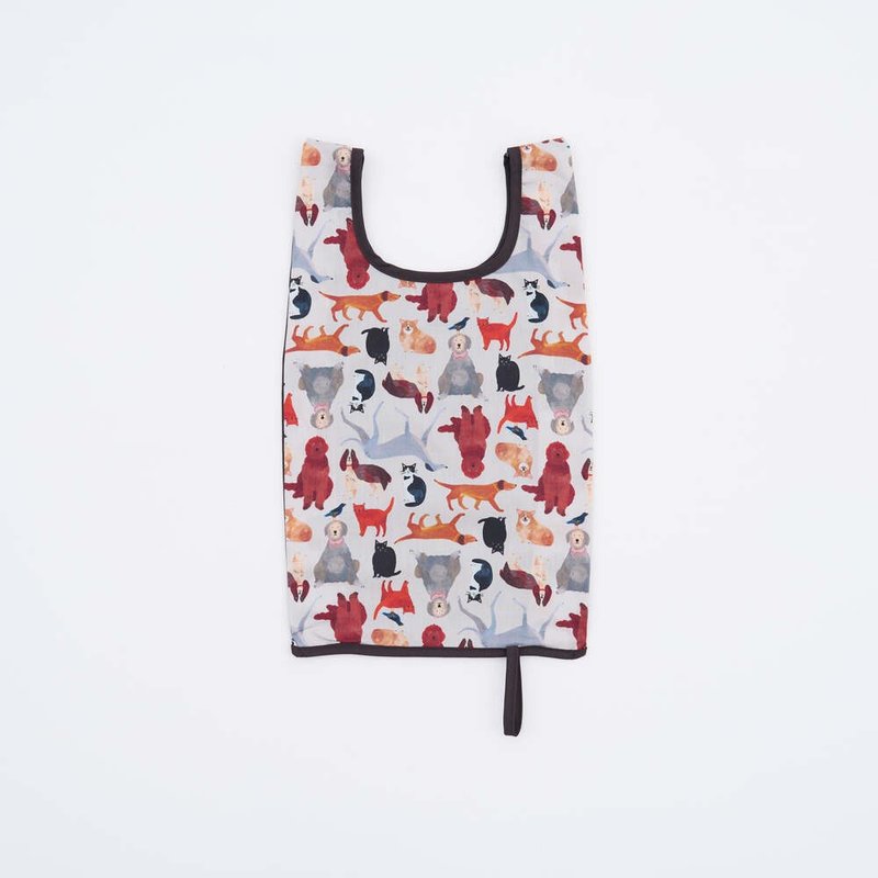 Retractable small vest bag/Artist joint name/Print music x Soupy Tang/Pet party - กระเป๋าถือ - ผ้าฝ้าย/ผ้าลินิน หลากหลายสี