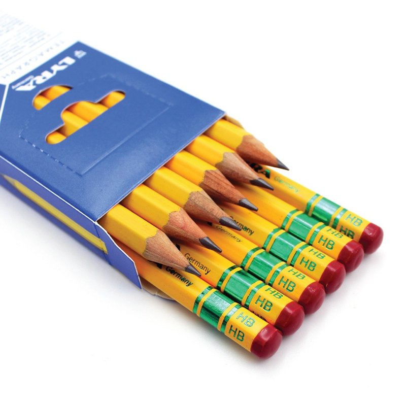 LYRA Centennial Classic Yellow Pencil (HB) 12pcs - Pencils & Mechanical Pencils - Wood 