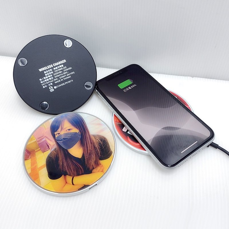 Customized 10W 15W wireless charging disk Qi fast charging customized charging disk mobile power supply - Phone Charger Accessories - Other Materials 