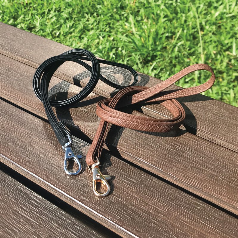 【Neckband】Saffiano Collection | Lanyard Strap | Handmade Leather in Hong Kong - เชือก/สายคล้อง - หนังแท้ หลากหลายสี