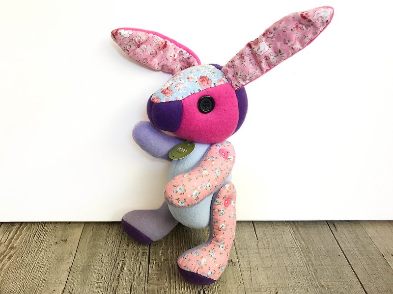 POPO│ Alice rabbit │ handmade. Purple - ของเล่นเด็ก - ผ้าฝ้าย/ผ้าลินิน สึชมพู
