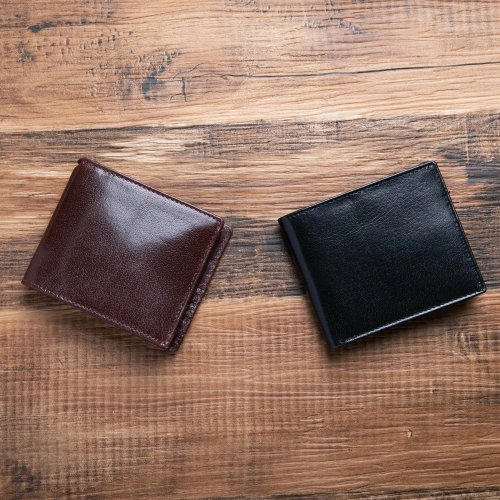 Leather Goods Shop Hallelujah 水牛皮革 Noble雙折式短夾 真皮 錢包 短夾 商用 休閒 零錢收納處