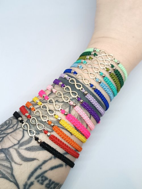 LOOM accessories 心形串珠手鍊與無限編織手鍊套裝