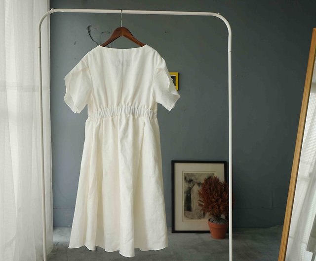 TAIPOVE V Neck Tank Dress w/Shelf Bra Side Slit Cotton for Women Summer  Soft Casual Formal Slips Dresses