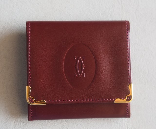 未使用級✨カルティエ レザー　コインケース ボルドー Cartier 美品 カルティエ コインケース マスト 小銭入れ