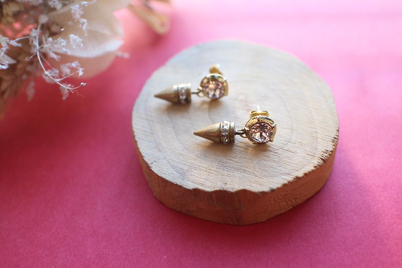 Traveler-Brass earrings - Earrings & Clip-ons - Copper & Brass Multicolor