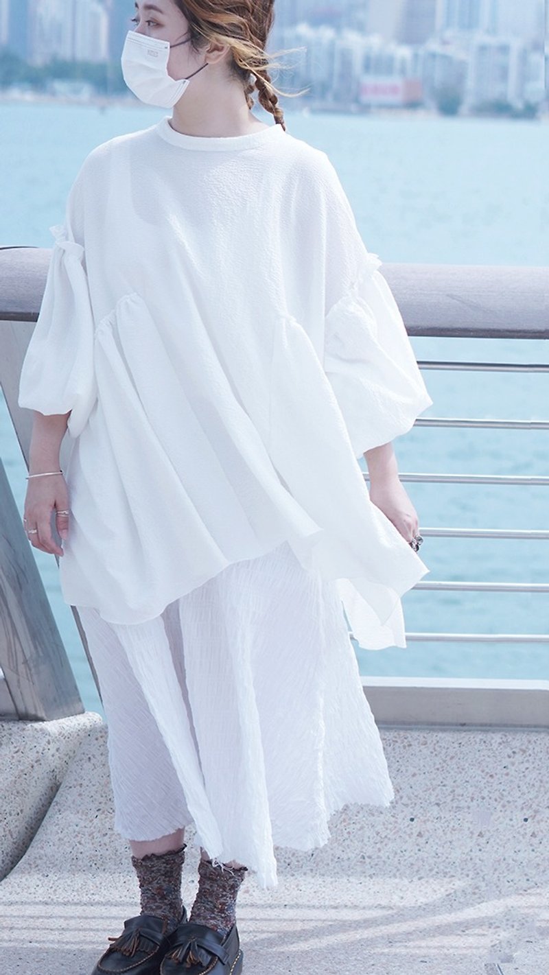 O2 Skirt (裙子) - 裙子/長裙 - 其他材質 白色