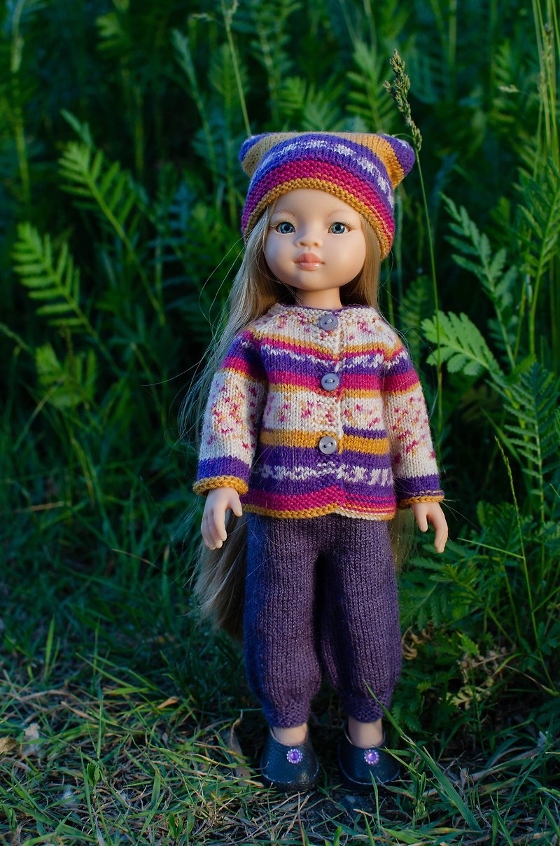 パオラレイナ人形のニットセット - 知育玩具・ぬいぐるみ - その他の素材 多色
