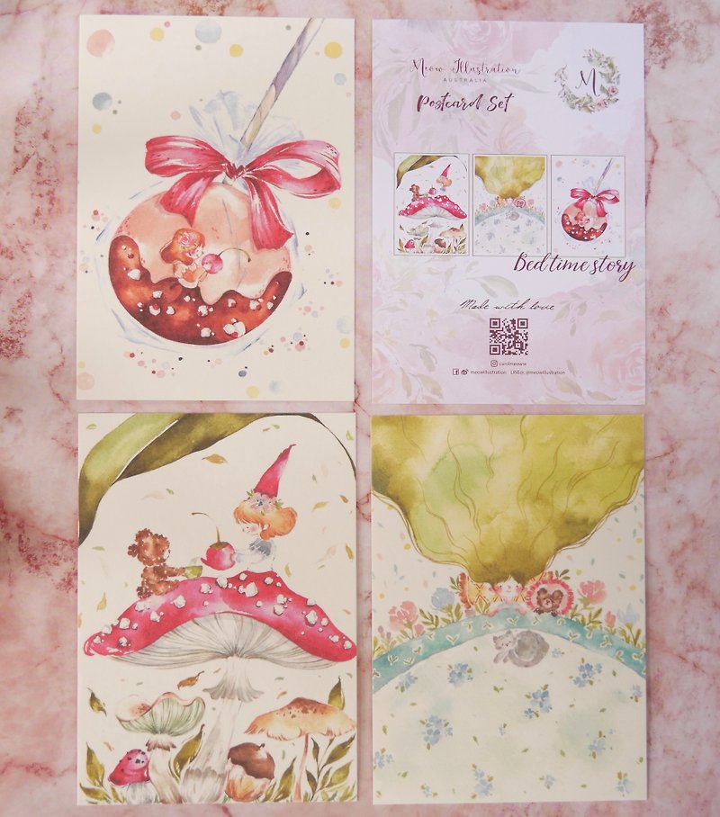 Bedtime story postcard group - Cards & Postcards - Paper Multicolor