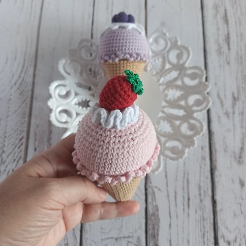 かぎ編みのアイス屋さん おままごと アイス - 趣味/おもちゃ