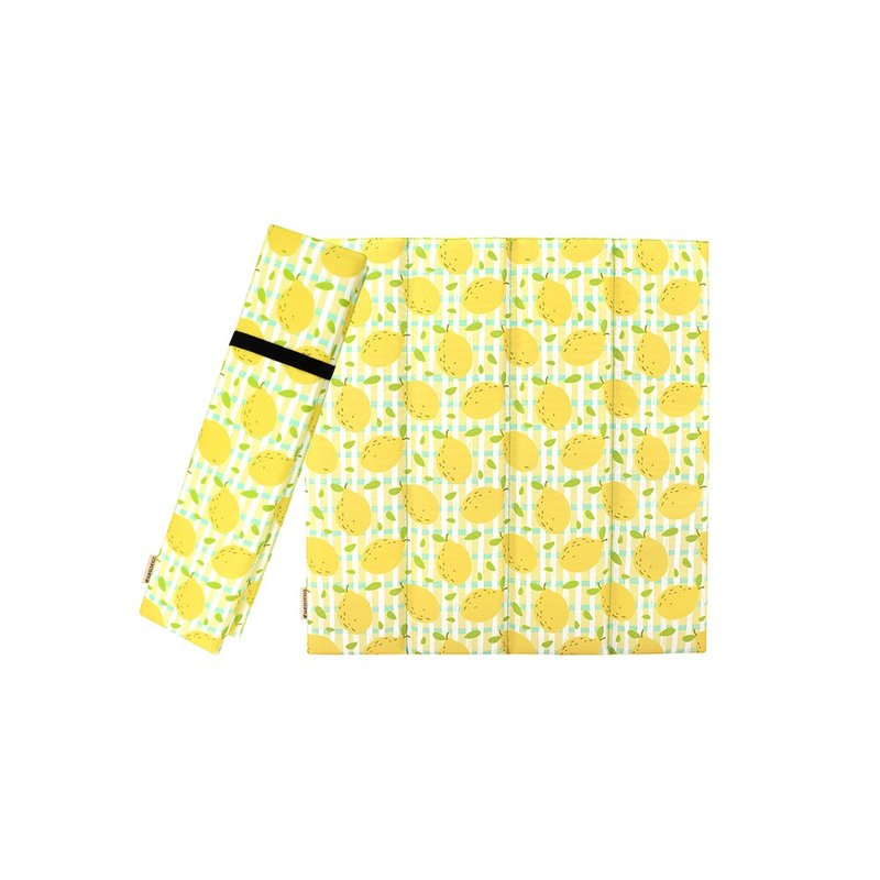 夏日檸檬防潑水折疊式坐墊 沙灘墊 - 露營用品 - 防水材質 
