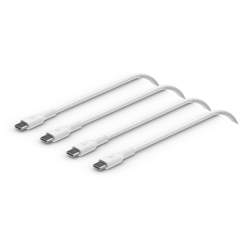 BoostCharge USB-C 至 USB-C 編織充電線纜 2米 2條 - 行動電源/充電線 - 其他材質 