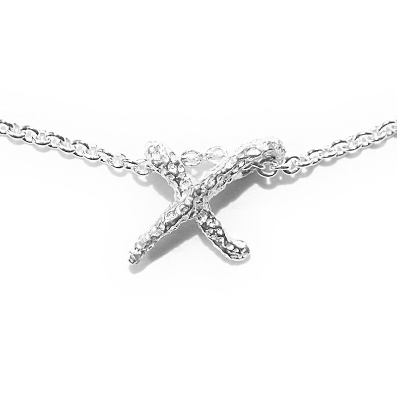 X. / Silver Necklace - สร้อยคอทรง Collar - เงิน สีเงิน