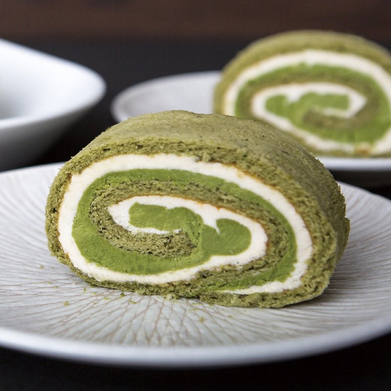 [Nanami Sakura Hall] Pomelo Ning Matcha Pomelo Fragrant Cake Roll-Long Bar - เค้กและของหวาน - อาหารสด สีเขียว