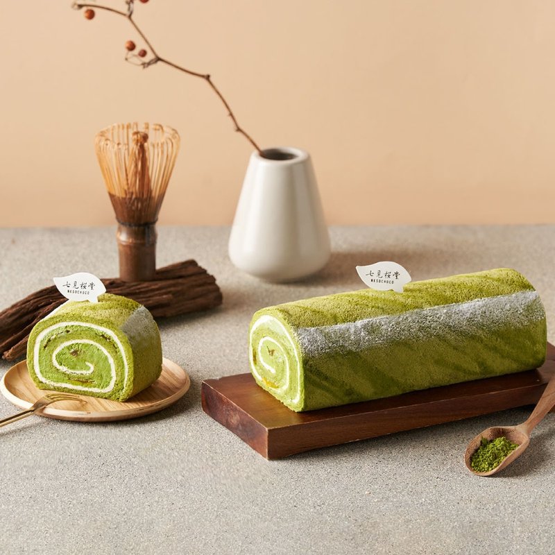 [Nanami Sakurado - Matcha Festival Limited] Yuzu Gel - Matcha Yuzu Cake Roll - Cake & Desserts - Fresh Ingredients 