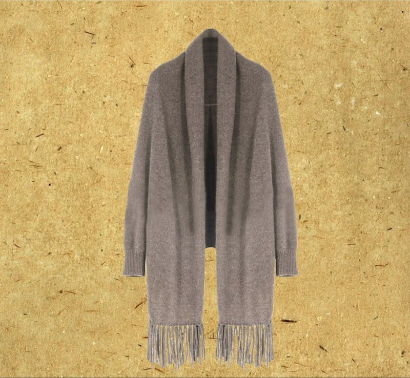 Liuyun New Chinese Retro Yak Wool Scarf Shawl - Women's Tops - Other Materials Khaki