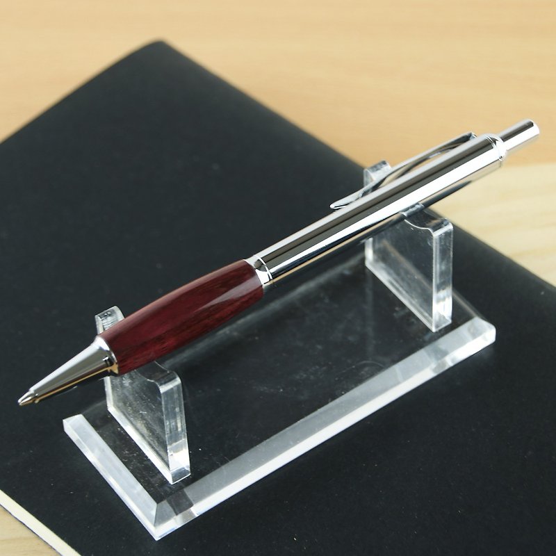 訂製-自動鉛筆+原子筆 按壓式短握位木筆 / 紫心木 - 原子筆/中性筆 - 木頭 紫色