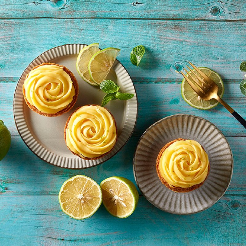 【愛不囉嗦 X 久久津 】玫瑰檸檬乳酪塔 (4入) - 蛋糕/甜點 - 新鮮食材 