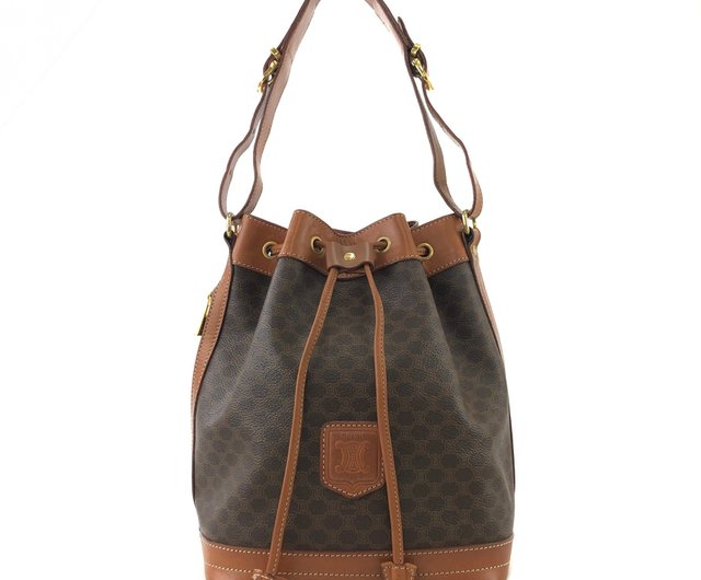 日本直送 名牌中古包 】CELINE セリーヌ マカダム ブラゾン型