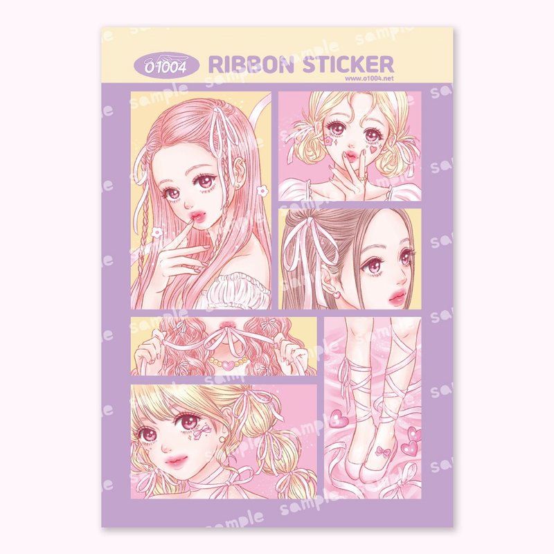 Ribbon sticker - 貼紙 - 紙 