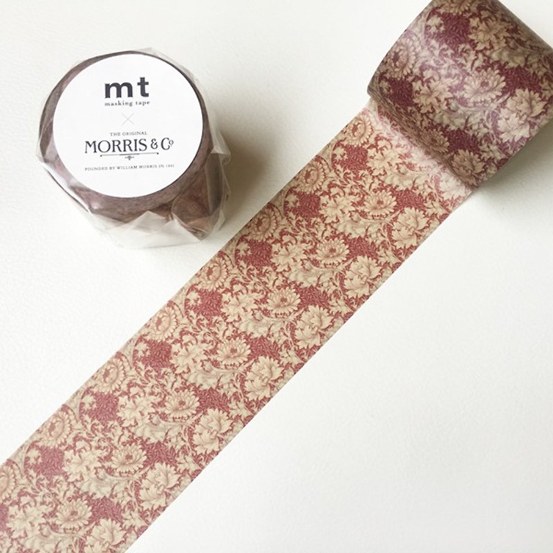 Mt and paper tape x William Morris [Chrysanthemum (MTWILL03)] 2016Summer - มาสกิ้งเทป - กระดาษ สีนำ้ตาล