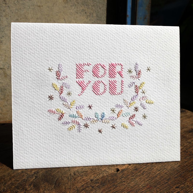 【Paper embroidery card】Universal card - Cards & Postcards - Paper 
