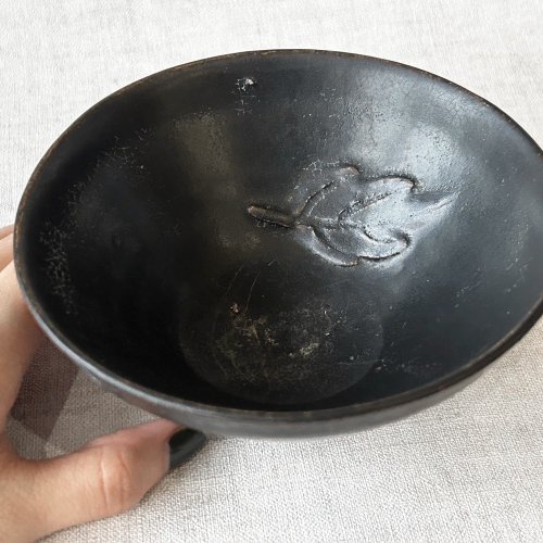 中国 宋時代 木の葉天目茶碗 B1501 宋代筆記vol.87 前田家的宋代吉州