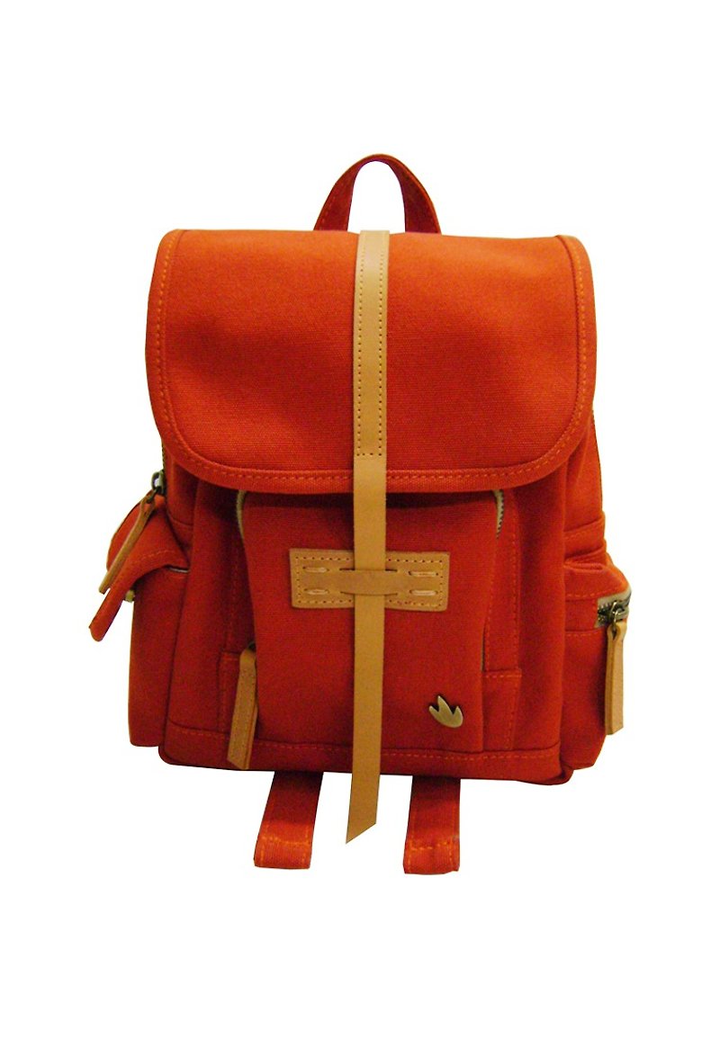 กระเป๋าเป้ขนาดเล็ก - กระเป๋าเป้สะพายหลัง - วัสดุอื่นๆ สีส้ม