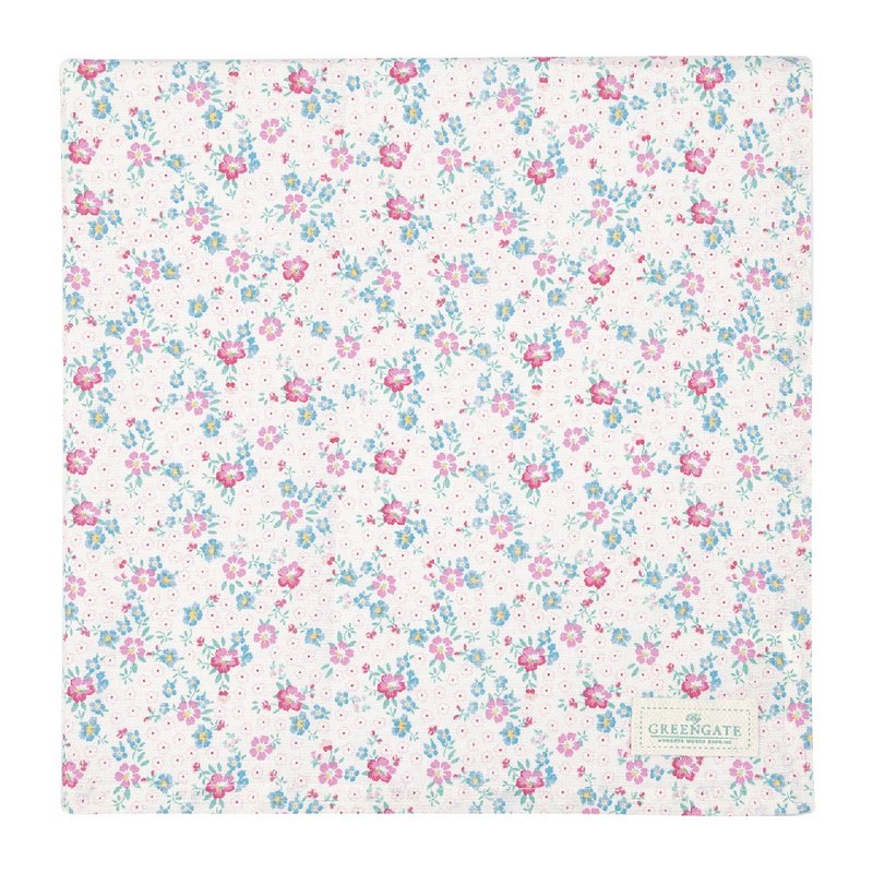 【新品】丹麥GreenGate Allyna white 桌巾 150x150cm - 桌布/桌巾/餐墊 - 棉．麻 多色