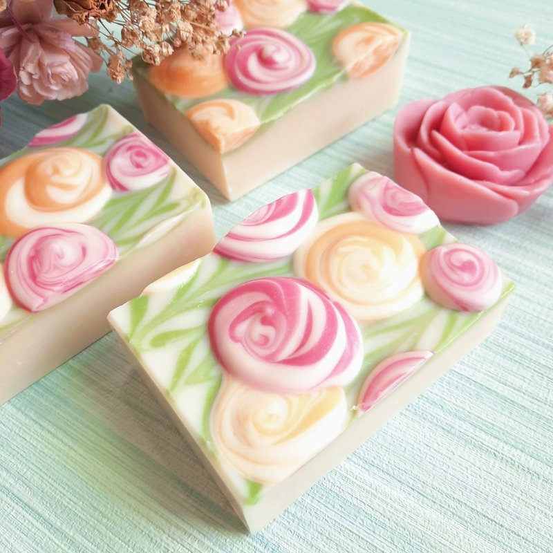 Unique full-effect moisturizing | Happy Rose full-effect soap - สบู่ - วัสดุอื่นๆ 