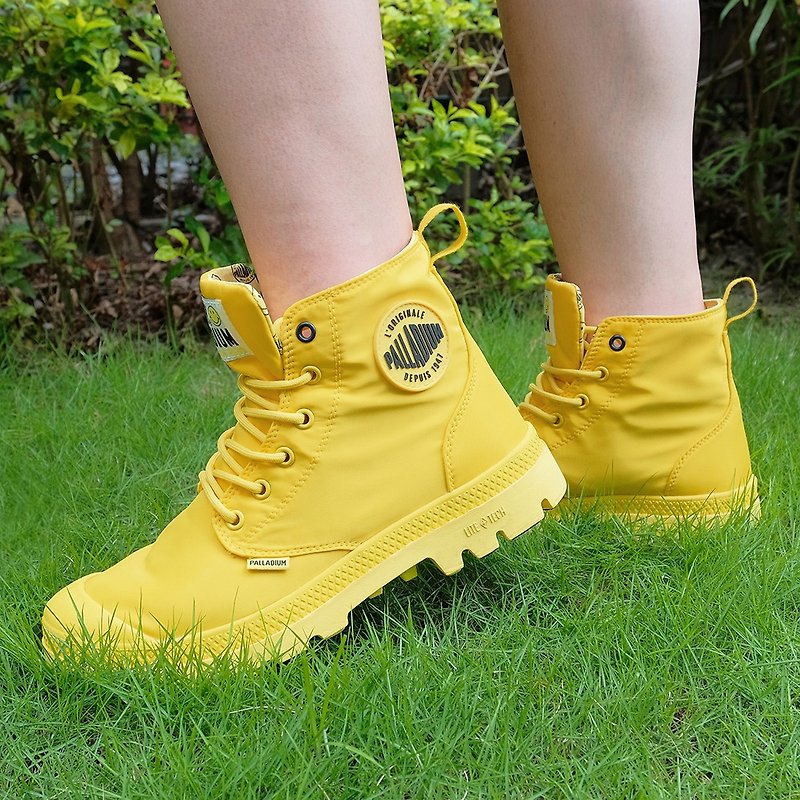 PALLADIUM SMILEY Smile Lightweight Waterproof Shoes 76629 - Rain Boots - Other Man-Made Fibers Yellow