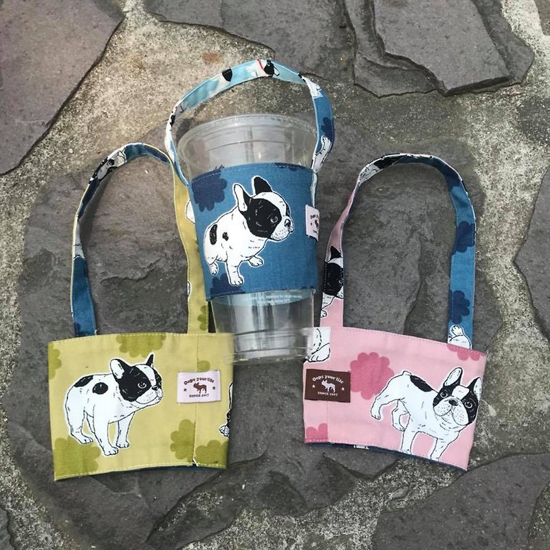 Oops Double Sided Drink Cup Set - Fight Series - Mother's Day Gift - - Handbags & Totes - Cotton & Hemp Black