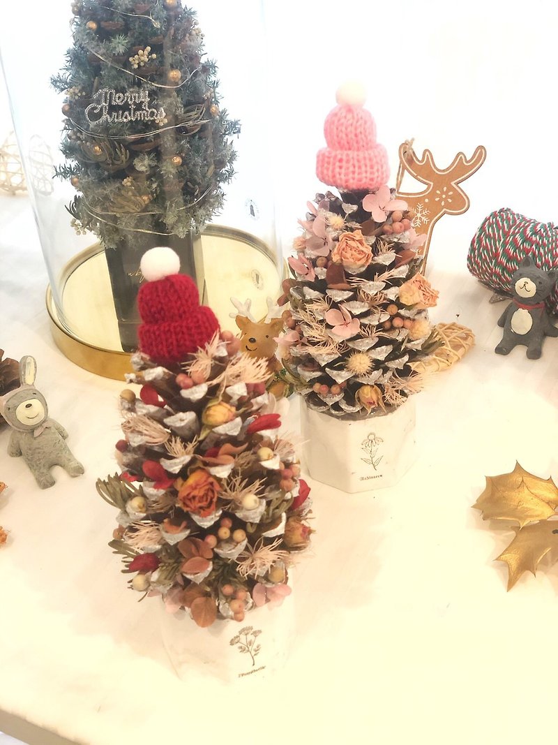 wbfxhm / Christmas Exchange Gifts-Pinecone Christmas Tree x Fragrance Stone Block - น้ำหอม - พืช/ดอกไม้ 