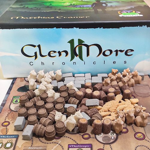 Holy Tokens 與 Glen More II。Chronicles 棋盤遊戲兼容的豪華資源代幣。