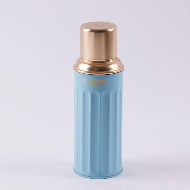 Camel Brand 450ml Glass Vacuum Thermos Bottle Signature Series | Light Blue 122HB(S) - Vacuum Flasks - Other Materials Blue