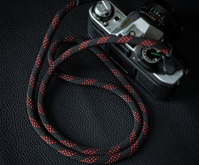 Rope Camera Strap Handmade Black 9mm CSC 