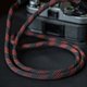 カメラストラップ 黒と赤 9mm 登山ロープ ヴィンテージ 手作り フィルム カメラ ギフト 写真撮影
