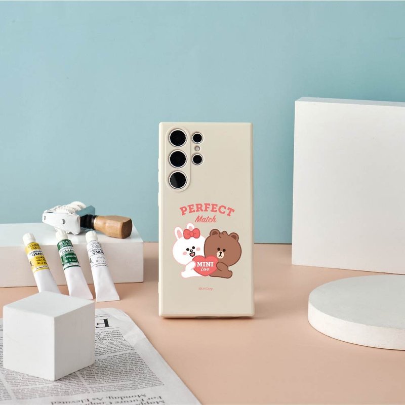 LINE FRIENDS MINI-完美絕配純色矽膠SAMSUNG手機殼 - 手機殼/手機套 - 矽膠 多色