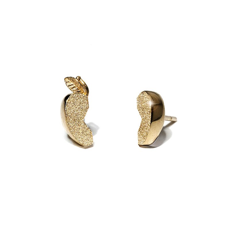 A sliced apple Mini earrings 14k - 耳環/耳夾/耳骨夾 - 其他金屬 多色