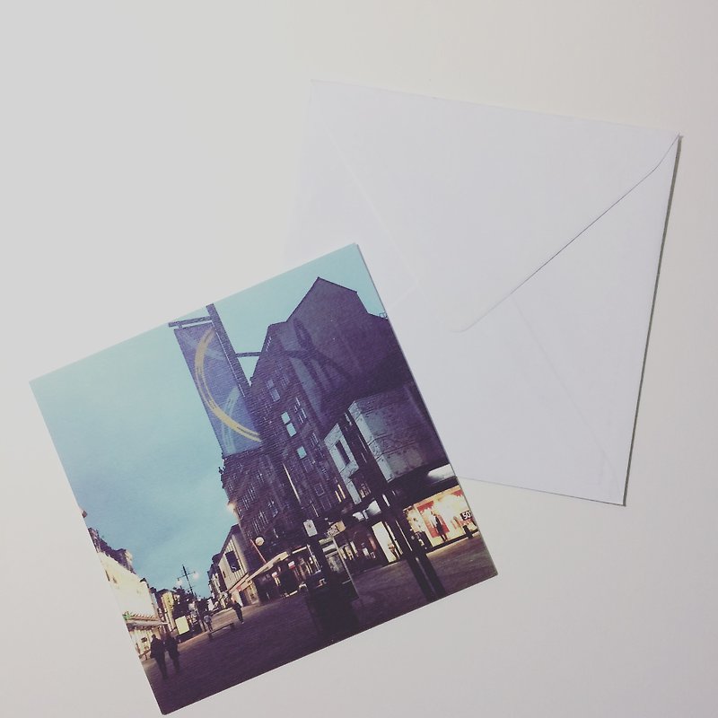 Reddy Adaita / Photographic Landscape Vanke / Newcastle Upon Tyne, United Kingdom Sombrero Main Street / UK Printed / Papery Good Writing / Traveling / Photography / Sights / European Landscapes / European Culture - Cards & Postcards - Paper Blue