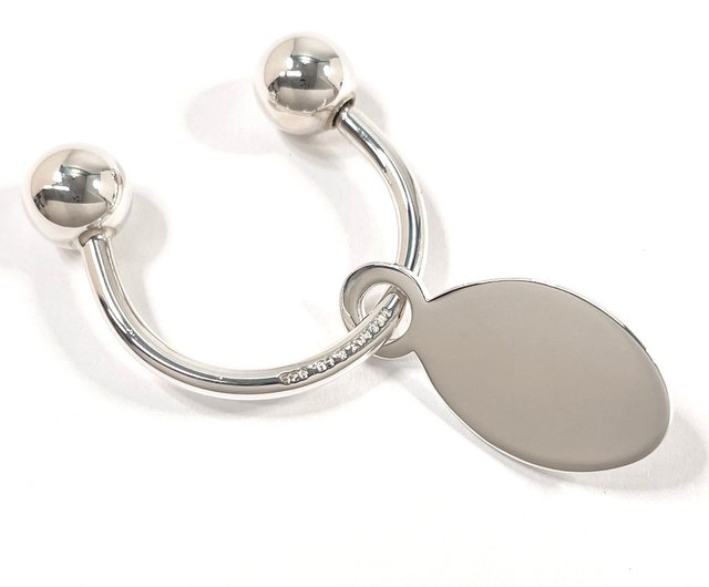 日本直送中古美品】ティファニーTIFFANY&Co. オーバルタグ