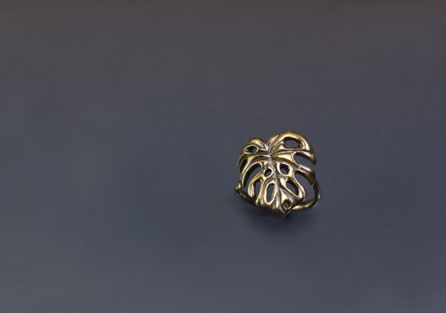 Maple jewelry design 手繪系列-葉子設計黃銅戒