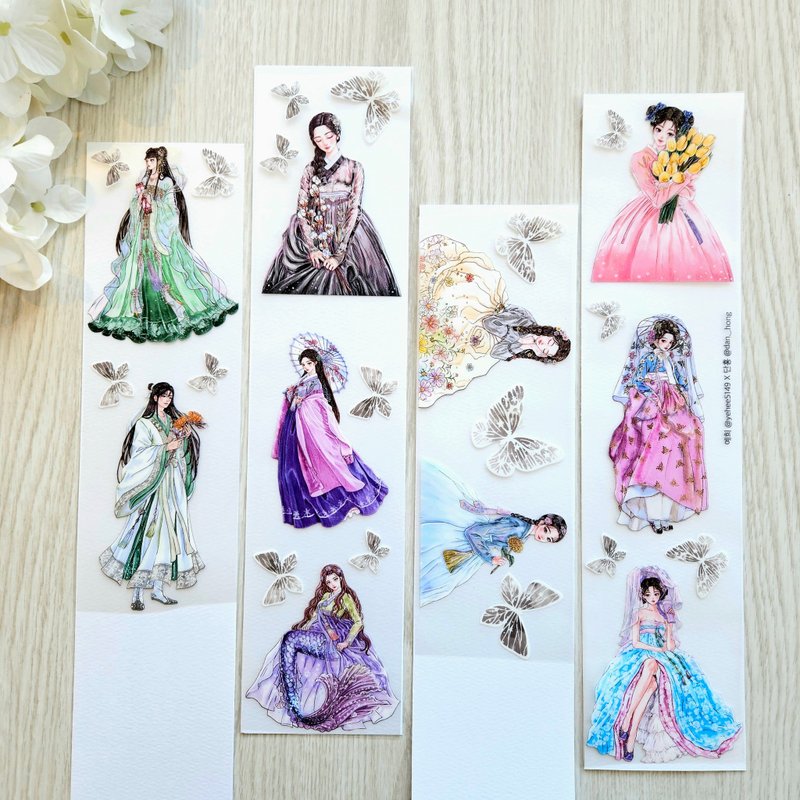 yehee_Masking tape_Oriental_hanbok_yehee's tape v2 - 貼紙 - 塑膠 