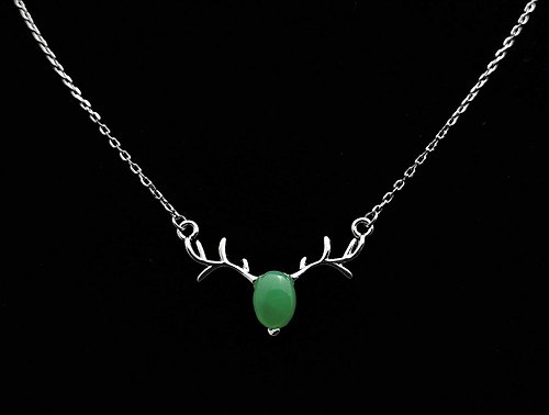 玉識形態 JadeStyle Jewelry 輕珠寶玉飾 | 小巧細緻鹿角鍊 | 澳洲玉