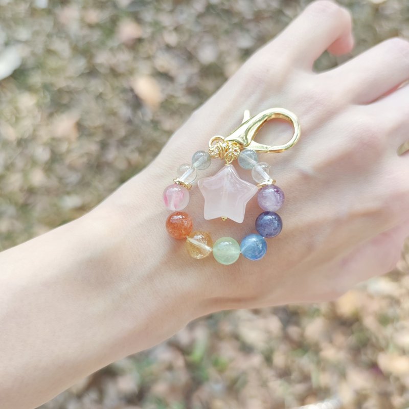 Small Circles-Rainbow Star Clear - Bracelets - Crystal Multicolor